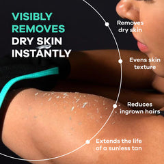 Dermasuri exfoliación profunda para cuerpo, piel más lisa tras cada uso.