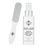 Dermasuri spray-pie-aplicacion-botella: facilita aplicar el producto para exfoliar en casa.