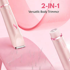 Dermave Bikini Trimmer incluye guia peine para ajustar la longitud deseada.