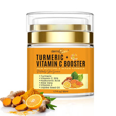 DERMAXGEN crema facial curcuma y vitamina C, brillo uniforme para la piel.
