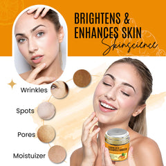DERMAXGEN crema facial curcuma vitamina C, envase compacto, hidratación de larga duración.