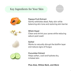 Dermazen Purificador: fórmula de ingredientes mínimos sin fragancias ni parabenos.