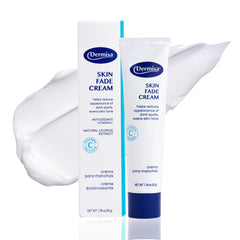 Dermisa Skin Fade Cream en envase, ayuda a unificar el tono de la piel.