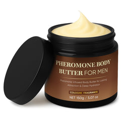Derperzi manteca corporal feromonas para hombres, frasco elegante con fragancia duradera