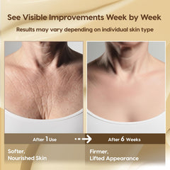 DERPHEA Crepey Skin Repair aplicación en brazo, mejora la hidratación diaria.