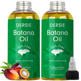 Dersie Batana Oil pack de dos botellas para cuidado capilar práctico