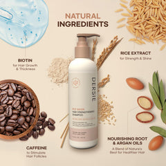 Dersie biotina y cafeína ingredientes: beneficio potencial para fortalecer desde la raíz.