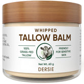 Dersie crema batida de sebo, textura esponjosa para hidratación suave y rápida.