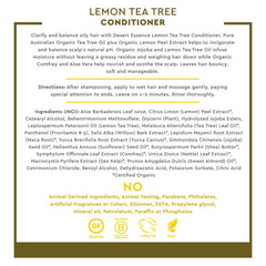 Desert Essence Acondicionador Limón Tea Tree: textura ligera que no deja sensación grasosa.
