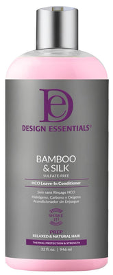 Design Essentials Bamboo & Silk HCO: vertido suave en botella para protección térmica