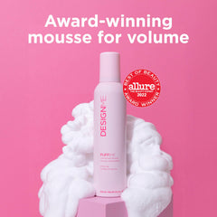 Mousse para uso diario sin peso, ideal para cabello liso o con volumen suave
