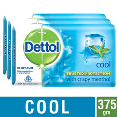 Bar Dettol Cool en primer plano, textura suave y mentol refrescante.