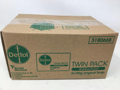 Dettol Jabón Original Antibacteriano – barra de 100 g con acabado limpio.