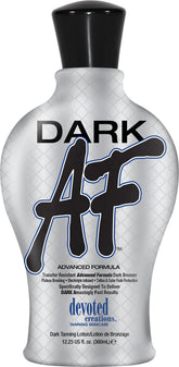 Devoted Creations Dark AF: bouteille bronzage profond sans transfert pour peau lumineuse.