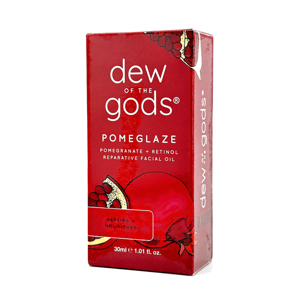 Dew Of The Gods Pomeglaze: botella de 30ml para reparación nocturna de piel.
