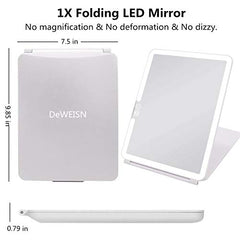 Espejo deweisn iluminado recargable por USB para uso diario