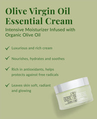 DHC crema, textura cremosa en primer plano, absorción rápida para piel suave.