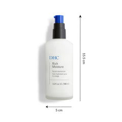 DHC Hidratación Rica, ingredientes clave como aceite de oliva para nutrición diaria.