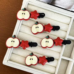 Dhdfisd Apple01 clip manzana para diarios, fáciles de combinar.