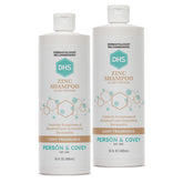 DHS Zinc Shampoo: botella frontal, uso diario fácil de identificar.
