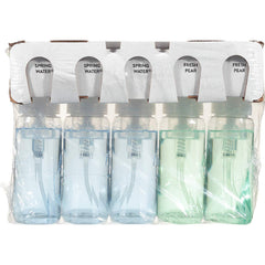 Five-bottle Dial Complete foaming hand soap pack displayed on shelf.