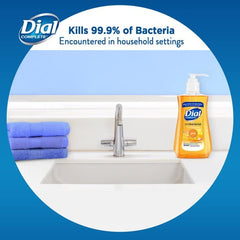 Dial Jabon antimicrobiano, textura cremosa que cuida la piel.