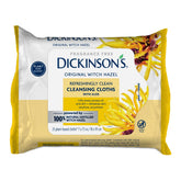 Dickinson's hamamelis aloe toallitas grandes para limpieza suave y rápida
