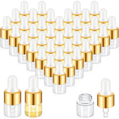Didaey frasco gotero mini 1ml en oro, ideal para llevar perfumes de viaje