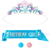 didder diadema sirena brillante, ideal para fiestas temáticas infantiles.
