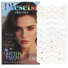 Diesetsr tatuaje de pecas brillantes para el rostro, ideal para fiestas y festivales