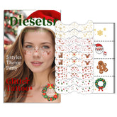 Diesetsr copos de nieve brillantes para un aspecto navideño duradero.