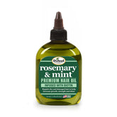 Difeel aceite para cabello, romero y menta con biotina en botella de 7 oz.