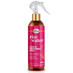 Difeel spray de agua de arroz en botella, hidrata el cabello.
