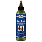 Difeel Biotin Progrowth – aceite para cabello, frasco de 8 onzas, textura ligera.