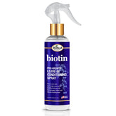 Difeel Biotin Pro-Growth spray en bote, acondiciona sin enjuague para cabello suave.