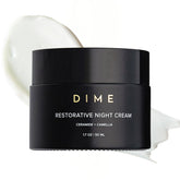 DIME crema nocturna restauradora en bote: hidrata toda la noche para una piel suave.