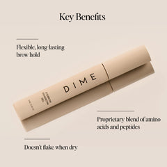 DIME gel para cejas, definición natural y acabado claro.