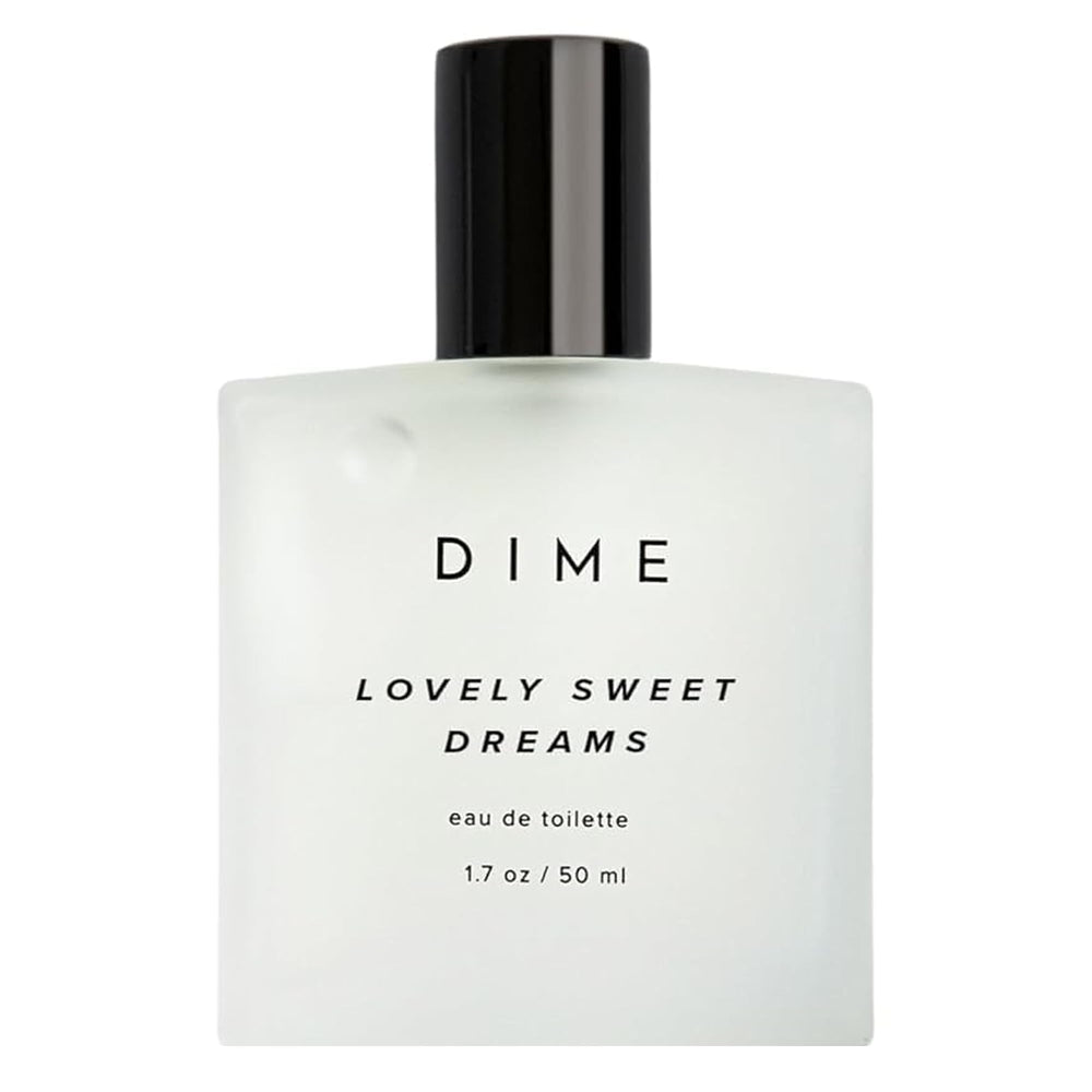 DIME Perfume Lovely Sweet Dreams botella frontal, aroma ligero para uso diario
