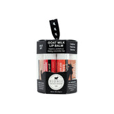 Dionis bálsamo labial leche de cabra set ornamentado, regalo práctico para cuidado diario.