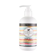 Dionis Crema Corporal Tesoro del Mar en frasco, hidratación suave para piel seca.