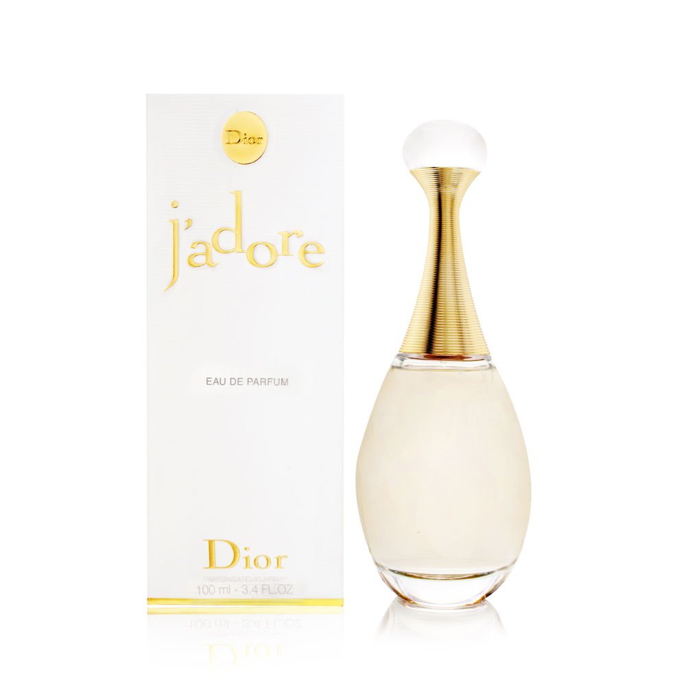 Dior J’adore EDP bottle front view, ideal for elegant evenings.