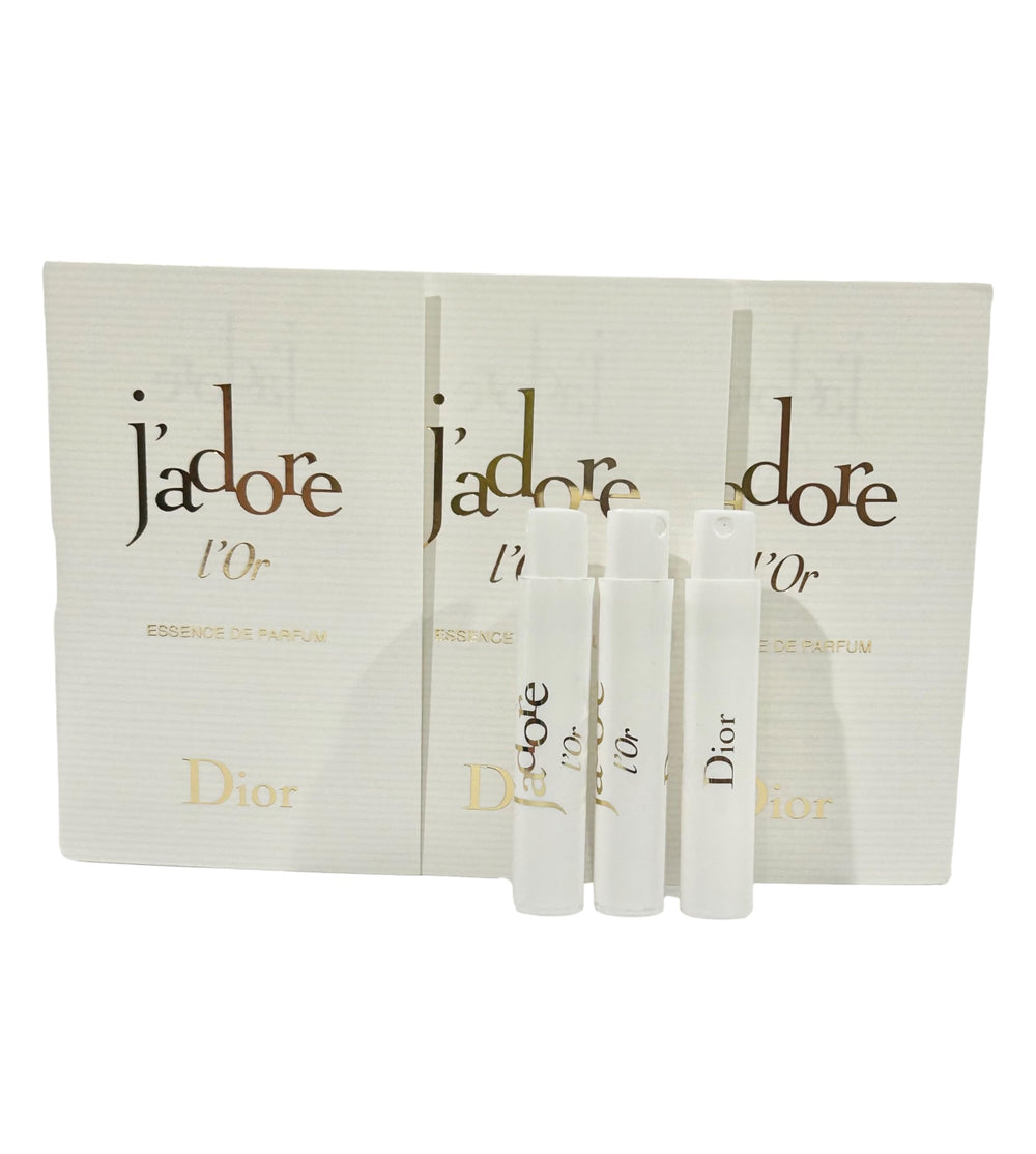 Dior J'adore L’Or Essence De Parfum, frasco 1 ml para probar en cualquier lugar.