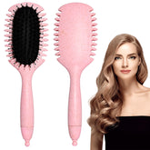 Diorsun Mini cepillo para rizos con manija desmontable, manejo ergonómico para desenredar y definir rizos.