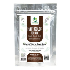 Discovery Naturals henna marrón para pelo, cobertura de canas natural.