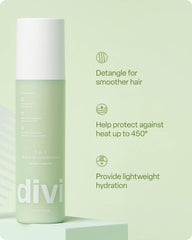 Divi 3-en-1 protección de calor hasta 450 °F, adecuada para herramientas de peinado.