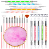 DIYCICO set de 27 piezas para arte de uñas, ideal para proyectos en casa.