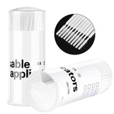 Dming microswabs para extensiones de pestañas, contacto suave y preciso.