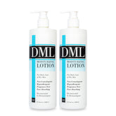 Lotion hydratante DML en flacon pompe, douceur durable pour mains et corps.