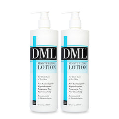 Lotion hydratante DML en flacon pompe, douceur durable pour mains et corps.