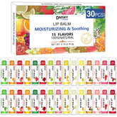 Bálsamo labial Dmsky con variedad de 15 sabores para hidratar labios.
